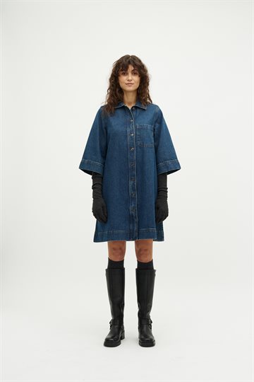 Global F - Mera Dress - Mud Stone Wash
